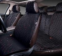 Накидки/PREMIER/Alcantra Luxe/стёганая алькантара/чёрный-красная нить/к-т/арт.ALL1200 оптом