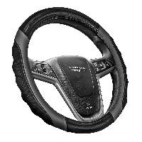 Оплетка M SENATOR Illinois экокожа перфор. с встаками под карбон /черный/серый OPLS4701 оптом