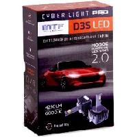 Лампа светодиодная МТФ CYBER LIGHT PRO D3S, 12V, 35W, 4250lm, 6000K, кулер (к-т 2шт) CPD3K6 оптом