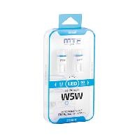Лампа светодиодная МТФ W/T10 6000K 50 люмен (к-кт 2шт) линза матовая W5W50РT оптом