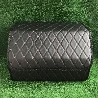 Автосумка-органайзер/Carcom/экокожа/50×30×30см/черный, отстрочка коричневая 2718005 оптом