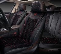 Накидки/AUTOPREMIER/Brilliant/стёганая алькантара/чёрный-красн нить/бок.поддер./комплект/арт.BRL1200 оптом