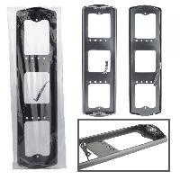 Рамка номера с боковым освещением "капля" (черная) оптом