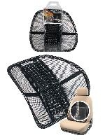 Поддержка поясничная Nova деревянная массажная с сеткой, черного цвета(42*40см) 47107 оптом