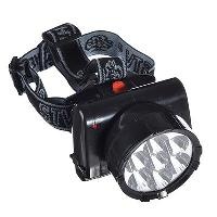 Фонарь налобный аккумуляторный 7 ярк. LED, шнур 220В (328-048) оптом