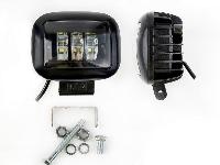 Фара рабочего света квадратная 30Вт (3*10W) (10-30В) Spot (дальний) 120х115х60мм/арт.907374 оптом