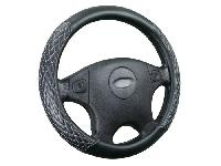 Оплетка CF ROMB экокожа черный/черный/серый 31552 оптом