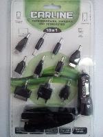 ЗУ универ-ый 2USB+10 разъемов на различные телеф, (1А и 2.1А) цвет черный (ch-10-1b)  оптом