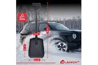 Лопата автомобильная ELEMENT, цельнолитая из полипропилена, c металлическим кантом, черная оптом