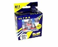 Лампа Маяк ULTRA H11 12V 55W PGJ19-2 SUPER WHITE +30% (82110св+30) к-т 2шт. оптом