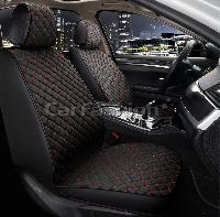 Накидки/CF/CUBE FRONT/экокожа, твид/черный-черный-красный/передние/арт.26165 оптом