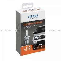 Лампа светодиодная МТФ ACTIVE NIGHT LED H7, 18W, 1750lm, 6000K, комплект LAN07K6  оптом