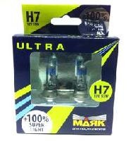 Лампа Маяк ULTRA H7 12V 55W Pх26d SUPER LIGHT +100% (82720SL+100) оптом