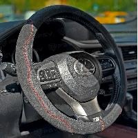 Оплетка PSV M ALCANTARA Fiber (черный/отсрочка красная) (137048) оптом