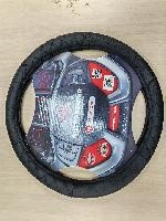 Оплетка PREMIER М текстурная кожа PU, прострочка ромб, чёрный, AP1000M оптом