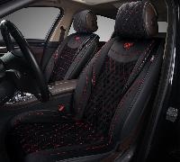 Накидки/AUTOPREMIER/Brilliant/стёганая алькантара/чёрный-красн нить/бок.поддер./перед.2шт/арт.BRL120 оптом