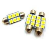 Диод в салон 12vT11х41 -6SMD белая Gilves (мин.10шт) оптом