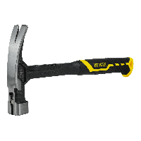 Молоток-гвоздодер цельнокованый 450г, магнит, 2-компонентная рукоятка BERGER BG1527 оптом