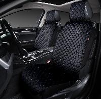 Накидки/AUTOPREMIER/ALCANTRA PREMIUM/стёганая алькантара/чёрный/синяя нить/передние/арт.PRM110 оптом