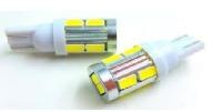 Диоды габарит 12vT10 10smd (5630) L W2,1-9,5d б/ц белая Линза(мин.10шт) Gilves оптом