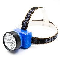 Фонарь налобный 12LED СИБИРСКИЙ СЛЕДОПЫТ Фара-12 аккум.220В (PF-PFL-HL20) оптом