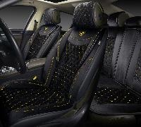 Накидки/AUTOPREMIER/Brilliant/стёганая алькантара/чёрный-зол. нить/бок. поддержка/компл./арт.BRL1300 оптом