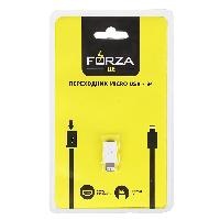 Переходник FORZA MicroUSB - iP пластик (916-088/IP) оптом