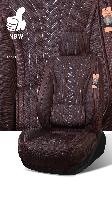 Накидки/Carcom/Khiva/твид 3d/коричневый/боковая поддержка/комплект оптом
