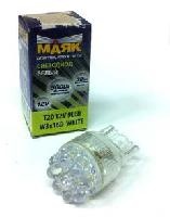 Диод зад/поворот МАЯК Т20 12/21 9Led white б/ц 1-конт. оптом