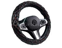 Оплетка CF SHUTTLE экокожа черный/красный 31664 оптом