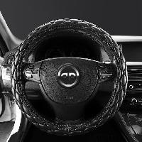 Оплётка AUTOPREMIER М экокожа, ромб прострочка, чёрный, VL1000M оптом