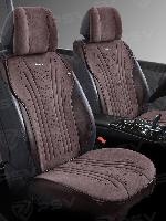 Накидки/PSV/Tornado 2 FRONT/алькантара/темно-коричневый/передние/к-т/арт.138865 оптом