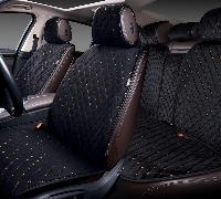 Накидки/PREMIER/Alcantra Luxe/стёганая алькантара/чёрный-золотая нить/к-т/арт.ALL1300 оптом