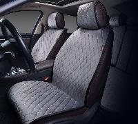 Накидки/PREMIER/Alcantra Luxe/стёганая алькантара/серый/передние/арт.ALL140 оптом