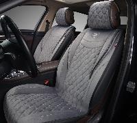 Накидки/AUTOPREMIER/Brilliant/стёганая алькантара/серый/бок. поддержка/передние 2шт/арт.BRL140 оптом