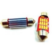 Диод в салон 12vT11х36 -12SMD с радиатором Gilves  оптом
