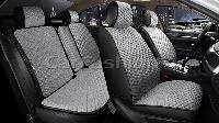 Накидки/CF/ROMB PLUS/велюр, экокожа/серый-черный-серый/комплект/арт.22682 оптом