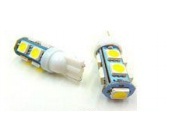 Диоды габарит 12v T10 9SMD W2,1-9,5d б/ц белая (мин.10шт) Gilves  оптом