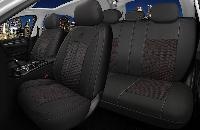 Чехлы/AUTOPREMIER/SILVER/полиэстер+алькантара/черный-красный/арт.SIL1020 оптом