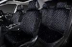 Накидки/AUTOPREMIER/ALCANTRA PREMIUM/стёганая алькантара/чёрный/синяя нить/к-т/арт.PRM1100 оптом