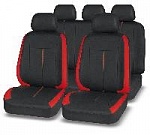 Чехлы/AUTOPREMIER/Fusion/велюр+полиэстер/чёрный-красный/арт.FUS1200 оптом