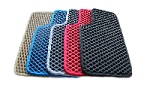 Коврик в салон/EVA/ЭКОНОМ/Kia Rio,Hyundai Solaris 2011-2017г/черный центр,красный кант оптом