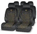 Чехлы/AUTOPREMIER/Elegant/алькантара+полиэстер/черный, золотая нить/арт.ELG1030 оптом