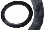 Оплетка руля меховая М серый S-047 серый оптом