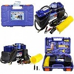 Компрессор "TORNADO" АС 625, 50л/мин, 150 PSI, 12В, мет.корпус, пластиковый кейс с инструм. оптом