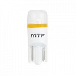 Лампа светодиодная МТФ W/T10 4000K 50 люмен (к-кт 2шт) линза матовая W5W40РT оптом