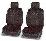 Накидки/AUTOPREMIER/Absolute/стёганая алькантара/чёрный-красная нить/передние 2шт/арт.ABS120 оптом
