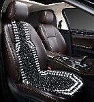 Накидка массажная AUTOPREMIER M01 light, черный/белый, деревянные косточки (1шт.) арт. M01 оптом