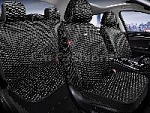Накидки/CF/ATLAS PLUS/шелк искусственный/черный-черный-серый/комплект/арт.27343 оптом