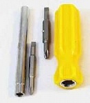 Отвертка четырехсторонняя +/- PH1 +/- PH2 комбинированная (A 4009) оптом